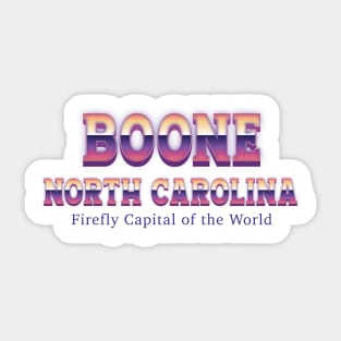 Boone North Carolina Sticker